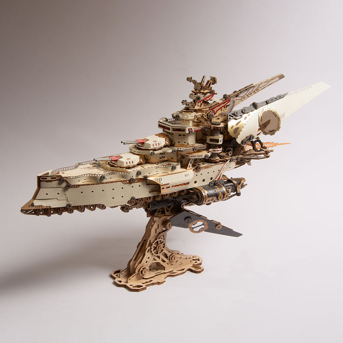 3D Wooden Paper Space Battleship Model Kit (912PCS)