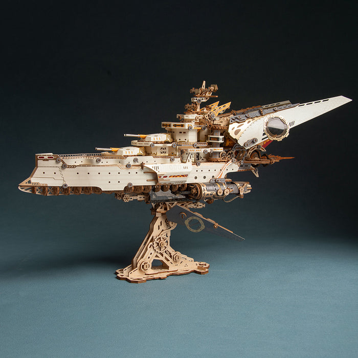 3D Wooden Paper Space Battleship Model Kit (912PCS)