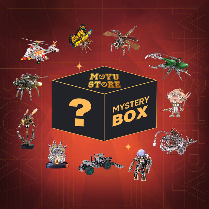 3pcs Lucky Box Blind Box 3D Metal Model Kit