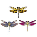 3pcs/set Steampunk Dragonfly 3D Metal Puzzle for Adults