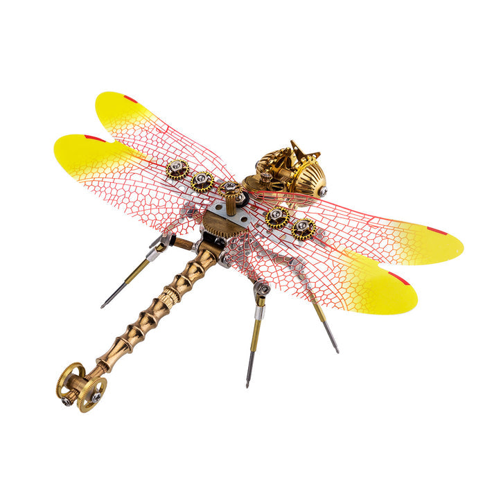 3pcs/set Steampunk mini Dragonfly 3D Metal Puzzle Mystery Box