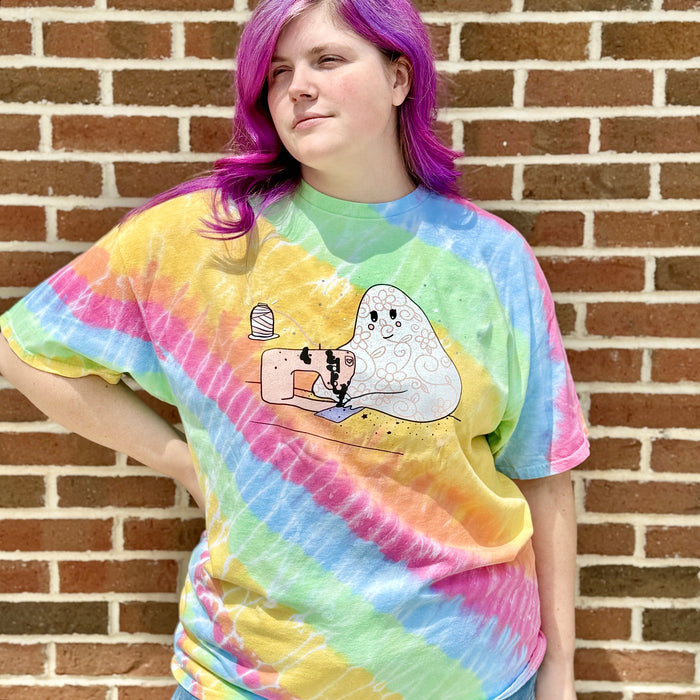 (3XL LEFT) Tie Dye Sewing Ghost | Unisex Tee