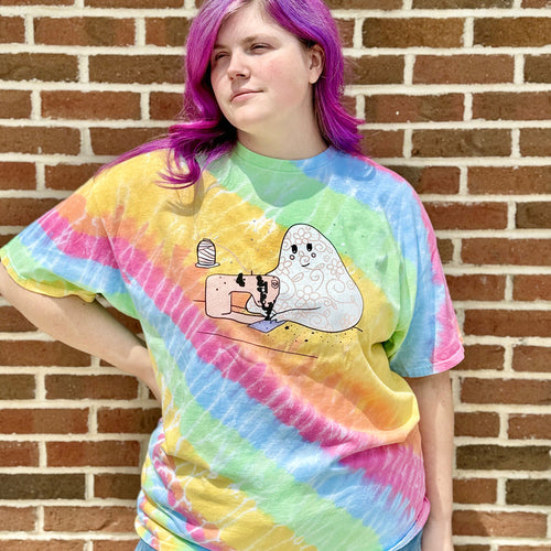 (3XL LEFT) Tie Dye Sewing Ghost | Unisex Tee