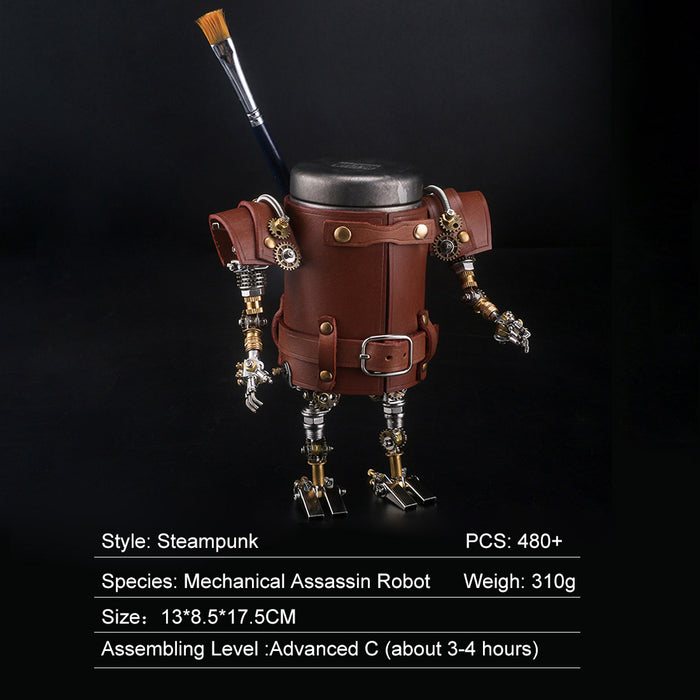480Pcs+ Steampunk Ancient Soldier Assembly Metal Penholder-Assassin