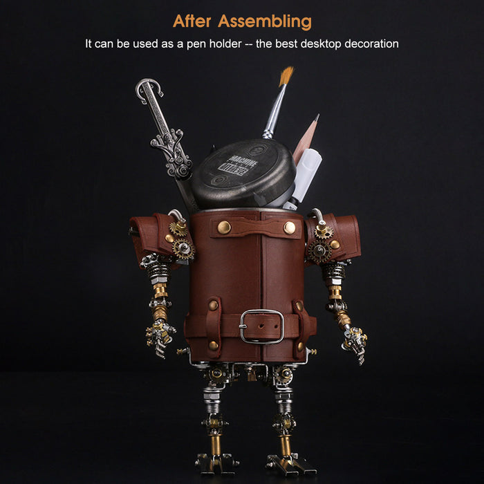 480Pcs+ Steampunk Ancient Soldier Assembly Metal Penholder-Assassin
