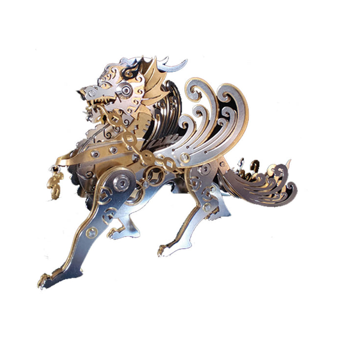 49PCS DIY Big Pixiu  Mini 3D Metal Puzzle Model Assembly Kit Toys