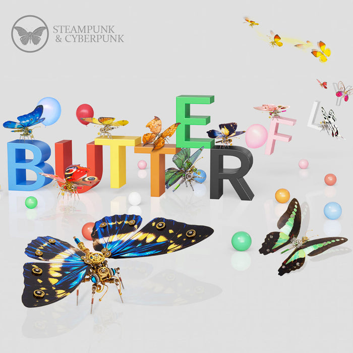 5 Days Of Advent Calendar Steampunk Butterfly Metal Model Building Kits