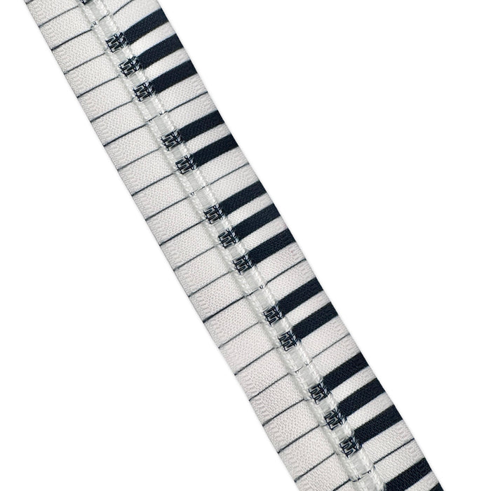 #5 Eras Piano Keys Zipper Tape | 3 Yard Singles