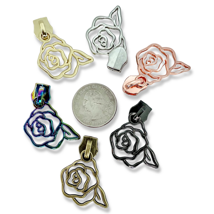 #5 Flower | Zipper Pull - Pack of 5