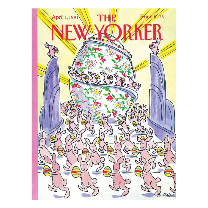 bunny brigade the new yorker cover, original cover artwork, on a white background.