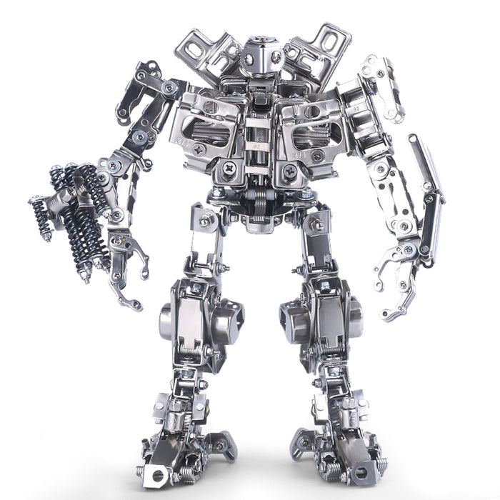 532Pcs Bee Robot Assembly Metal Big Fighting Mecha Soldier Puzzle Model Kit 3D Sculpture