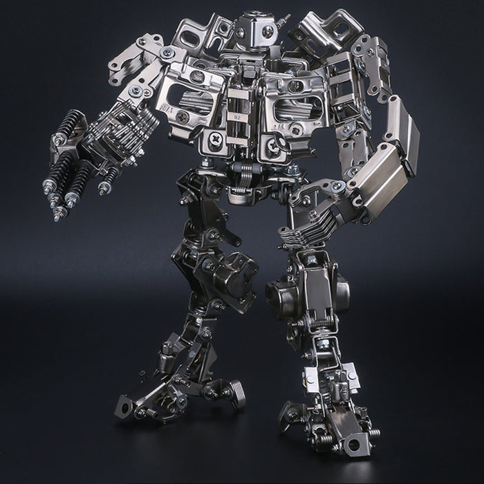 532Pcs Bee Robot Assembly Metal Big Fighting Mecha Soldier Puzzle Model Kit 3D Sculpture