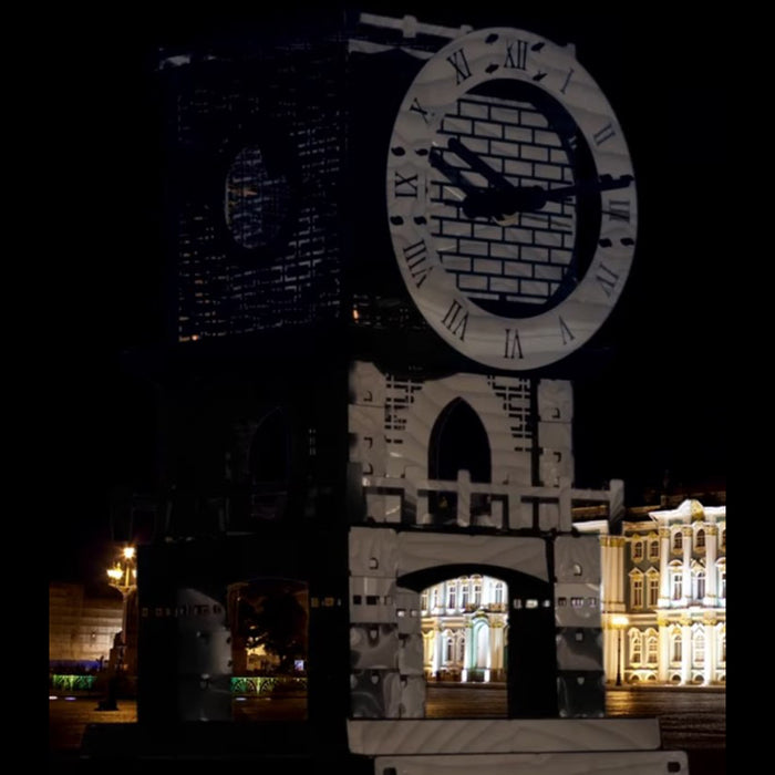 62pcs 3D Metal Clock Tower Kit Time Master