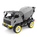 669Pcs+ DIY Metal Engineering Cement Mixer Truck Assembly Model