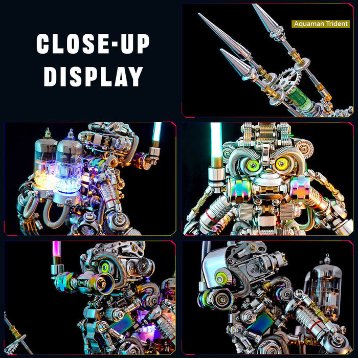700+PCS Punk Style Diver Ape Monkey King Wukong Mechanical 3D DIY Metal Model Kits