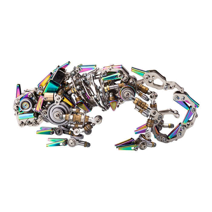 745pcs Steampunk Mechanical Mutant Chameleon Metal Lizard Kit Difficult Puzzle