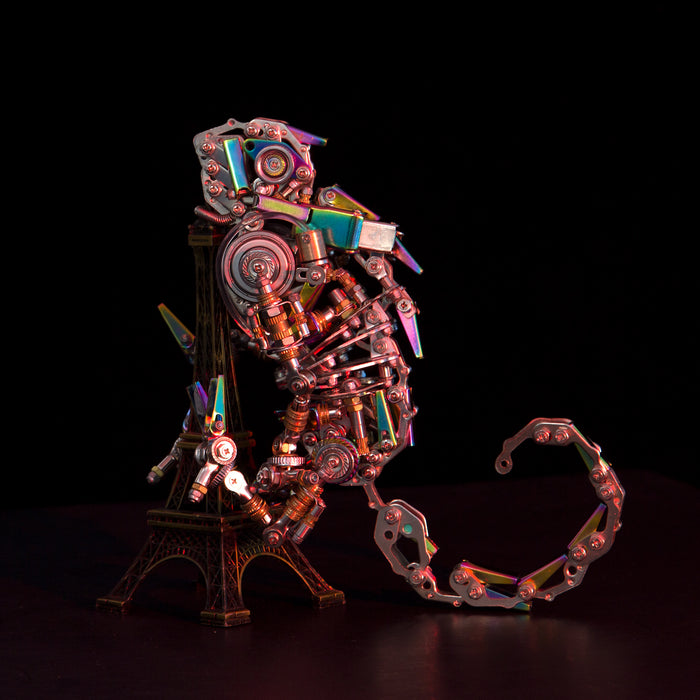 745pcs Steampunk Mechanical Mutant Chameleon Metal Lizard Kit Difficult Puzzle