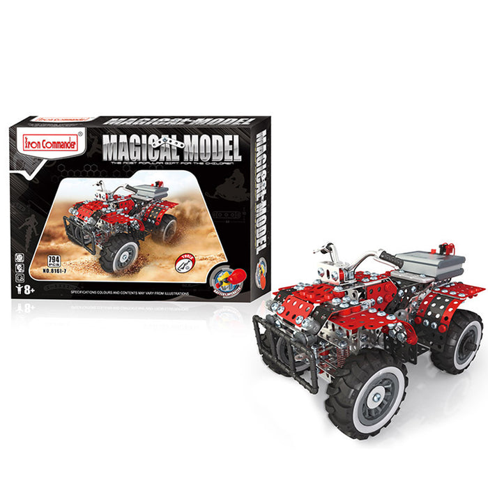 794PCS Simulation DIY Beach Motorcycle Metal Assembly Model Kit