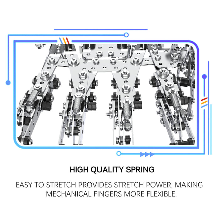 822Pcs Alloy Manipulator Assembly Model DIY Metal Screw Puzzle Kit Adults Kids Toys