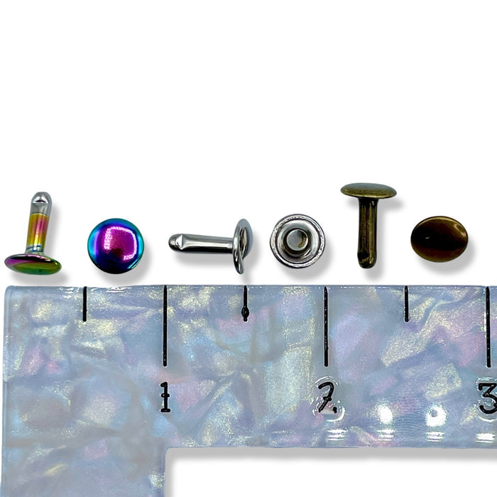 9 mm x 12 mm Double Cap Rivets | Pack of 25