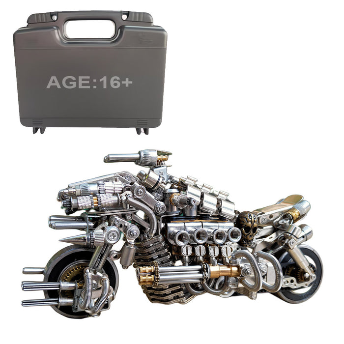 900+PCS Pursuit Motorcycle 3D Metal Puzzle Kits Gift for Biker Difficult Puzzle