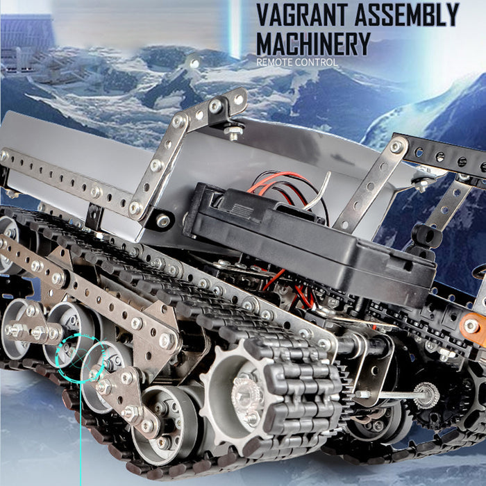934Pcs 2.4G 9CH RC Dump Truck 3D Metal Model Kits Assembly Toy Difficult Puzzle
