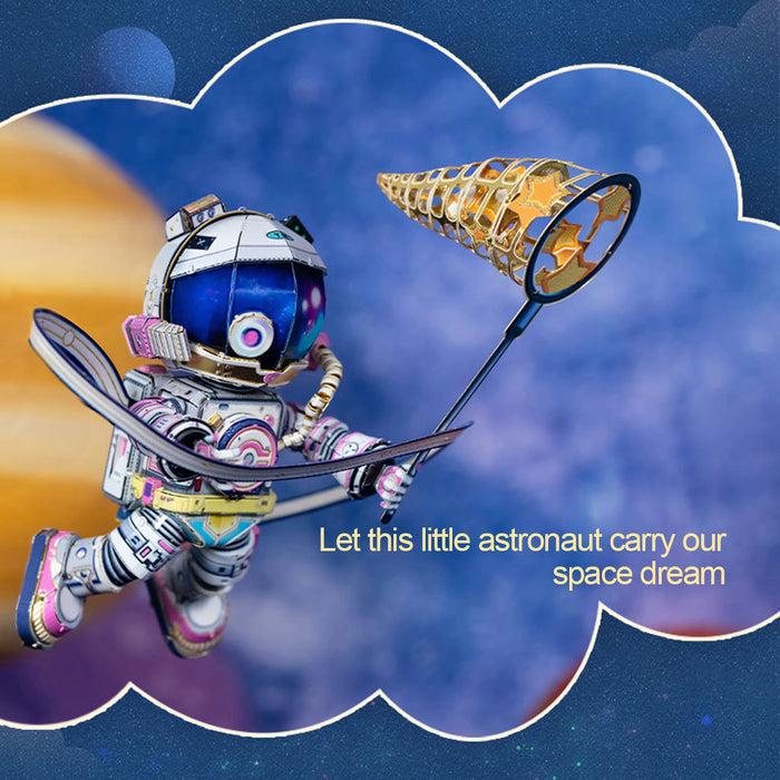 94PCS MY Little Astronaut Tiangong Rover 3D Puzzle Metal Assembly Model Rocket Toy