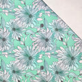 This printed WPCotton features daisy flowers in hues of mint.