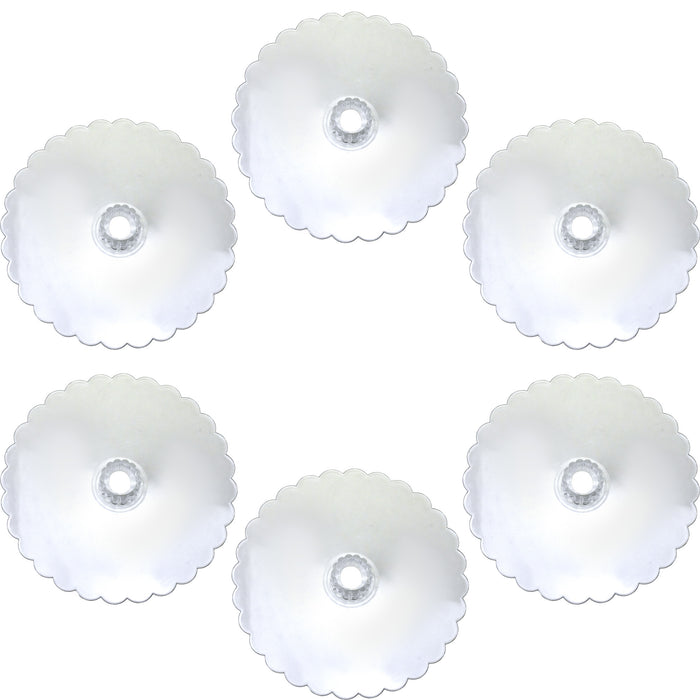 Acrylic Cake Stand, 12-Inch, 6-Count - Clear
