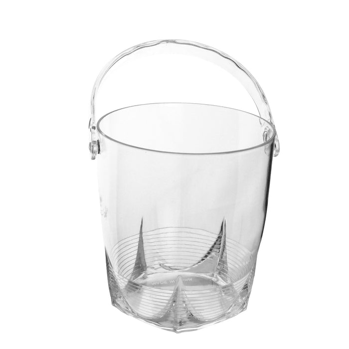 Acrylic Ice Bucket with Tongs, 6-1/4-Inch - Clear