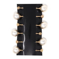 Acrylic Pearl Stick, White/Gold, 3-1/2-Inch, 6-Count