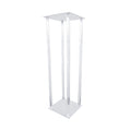 Acrylic Pillar Centerpiece Stand, Clear, 25-Inch