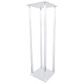 Acrylic Pillar Centerpiece Stand, Clear, 33-Inch