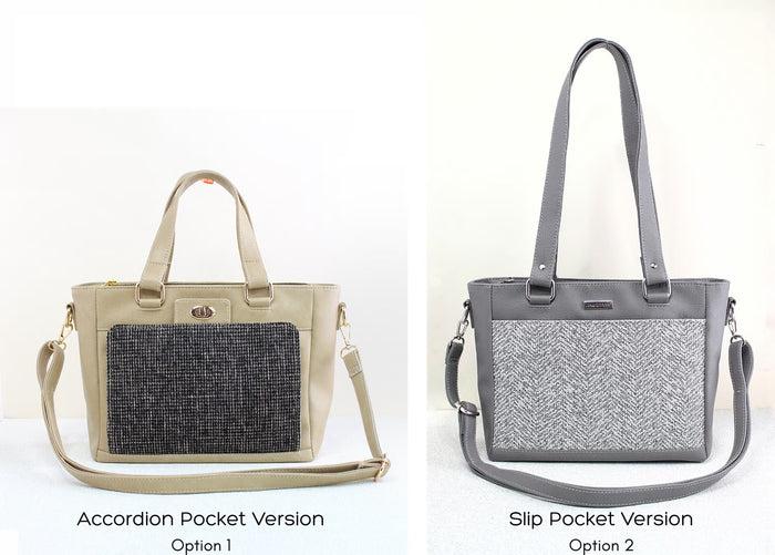 Alexandra Handbag Accordion Pocket Version by Kaur Threads | Hardware Kit
