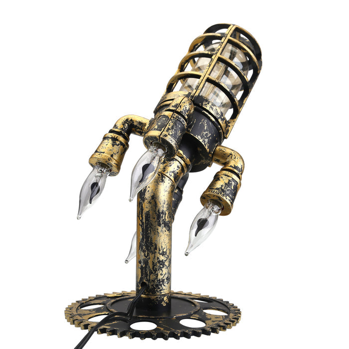 American Industrial Plastic Retro Steam Punk Rocket Lamp