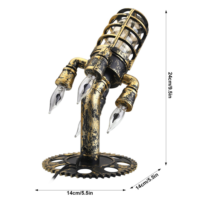 American Industrial Plastic Retro Steam Punk Rocket Lamp