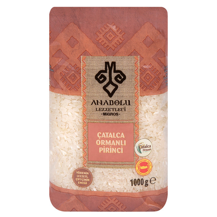 Discover the rich taste of Anadolu Lezzetleri Catalca Ormanli Pilavlik Rice, a premium-quality rice harvested from the fertile lands of Çatalca, Türkiye.