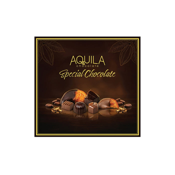 Aquila Sutlu Bitter Filled Special Chocolate brings together an elegant assortment of milk and dark chocolates with rich, flavor-packed fillings.