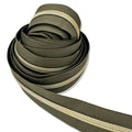 Army Green | #5 Light Gold Zipper by the Yard - 3 Yard Singles