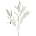 Artificial Eucalyptus Leaf Stem, White, 33-1/2-Inch