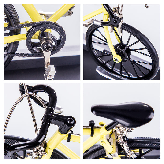 Assembly Bicycle Toy Metal Simulation Road Bike DIY Model Kit 90Pcs