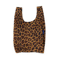Baby Baggu in Leopard print, unfolded.