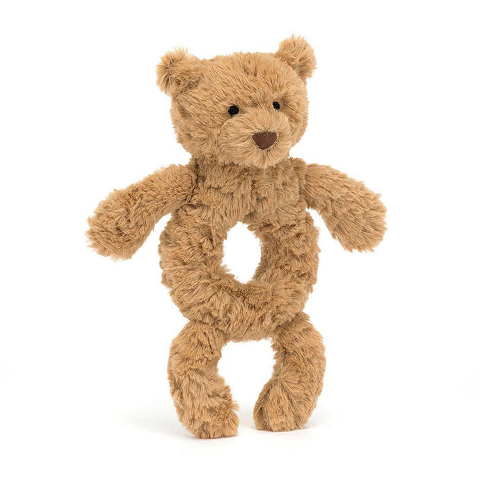 jellycat bartholomew bear ring rattle