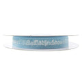 Baby Shower Print Organza Ribbon, 3/8-Inch, 25 Yards, Light Blue