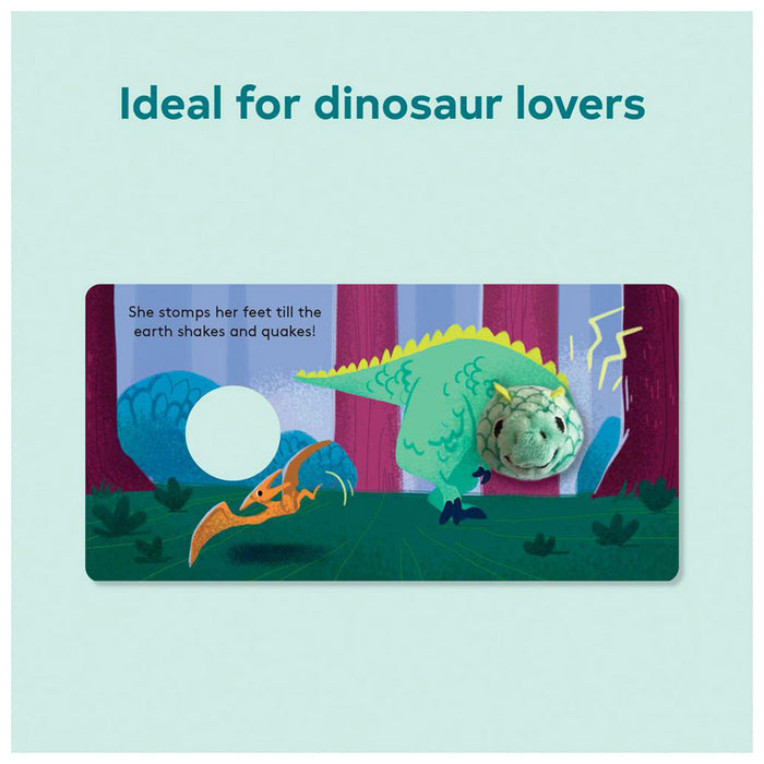 chronicle baby t. rex finger puppet board book sample page 3
