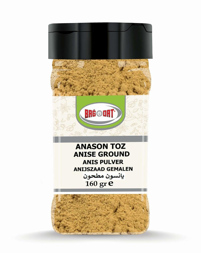 Bagdat Anise Powder brings the distinctive, sweet and slightly licorice-like flavor of anise seed to your kitchen in a convenient ground form.