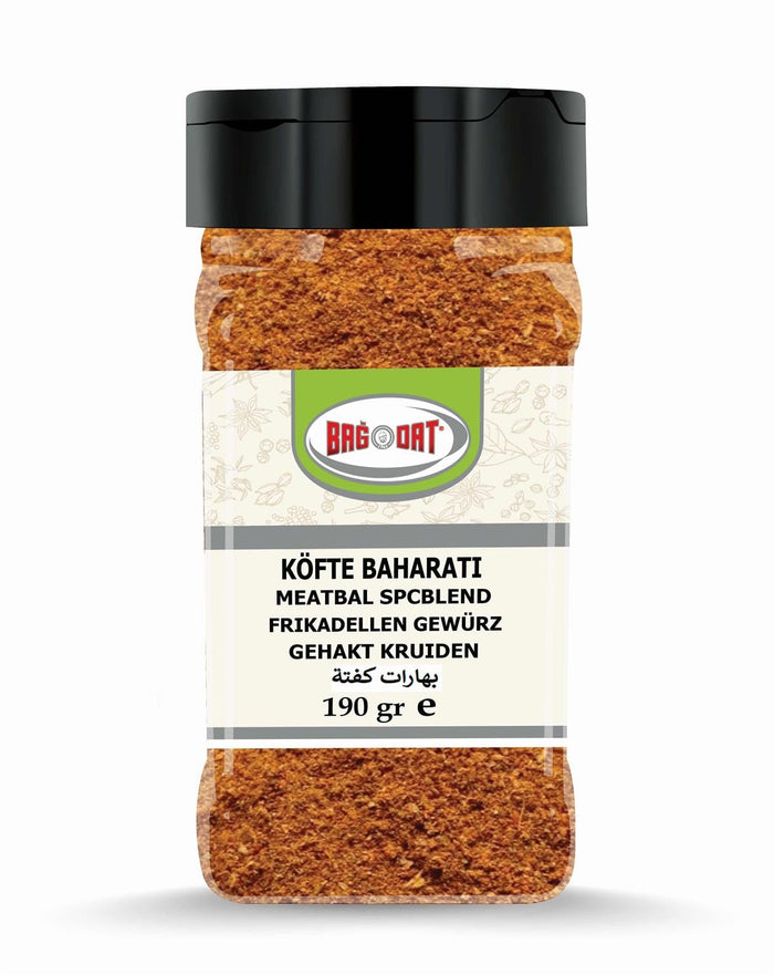 Bagdat Kofte Baharati Seasoning is a carefully balanced Turkish spice blend crafted specifically for making flavorful, juicy kofte (Turkish-style meatballs).