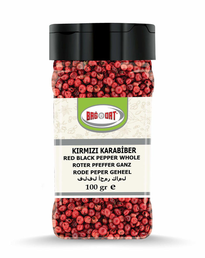 Bagdat Red Peppercorn Whole brings vibrant color and a mild, fruity heat to your kitchen.