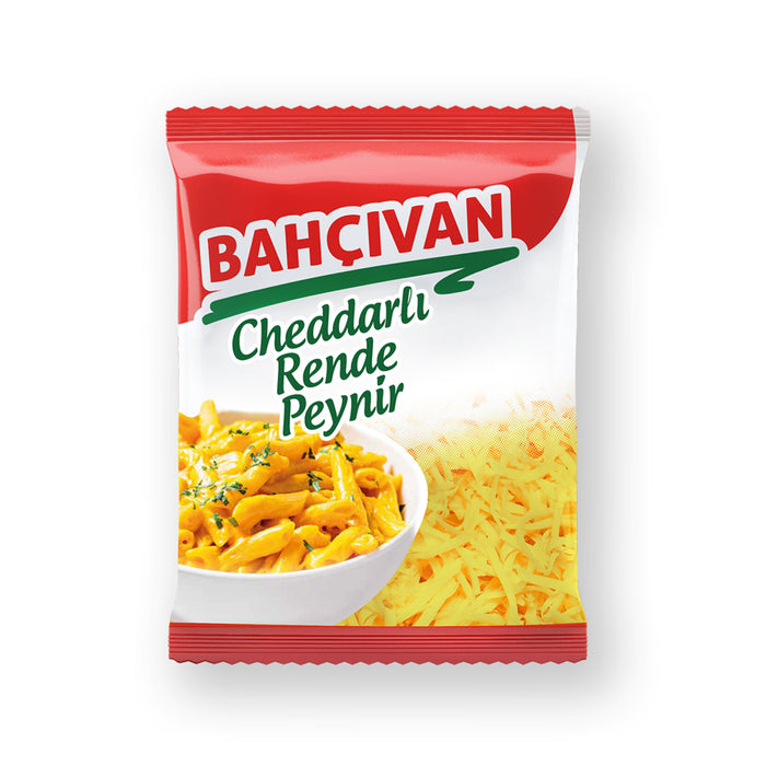 Bahcivan Cheddar Shredded Cheese brings smooth texture and rich cheddar flavor to your everyday meals.