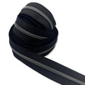 Black | #5 Black Nickel Zipper by the Yard - 5 Yard Singles